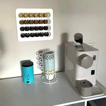 Держатель для хранения, настенный магазин, 24/40 шт., капсулы, мини-капсула для кофе, стойка Tower для кухни S чёрный