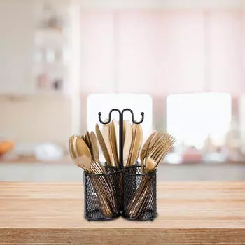 Держатель для хранения палочек для еды, металлический, для вилок, ложек, столовых приборов, сушилка для посуды, современный,