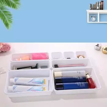 Держатель для хранения ящика, портативный ящик для хранения мелких предметов, многоразовый, более утолщенный, простой в сборке ящик-органайзер, коробка для гостиной белый