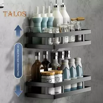 Держатель для хранения, съемный держатель для хранения приправ, долговечный, полезный, настенный кухонный держатель для хранения, товары для дома 30cm