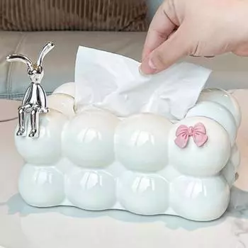 Держатель для хранения салфеток большой емкости с пружинным дизайном, простой в использовании, роскошный домашний органайзер для салфеток, настольный декор A чёрный