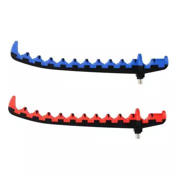 Держатель для хранения удочек вмещает до 11 удочек Подставка для удочек Рыболовные снасти красный