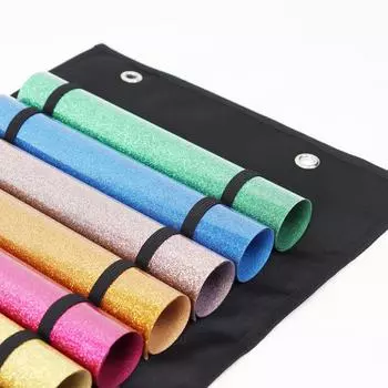 Держатель для хранения винила, подвесная сумка, стойка для хранения рулонов винила, органайзер для термопленки, подвесной карман за дверью 48Grid чёрный