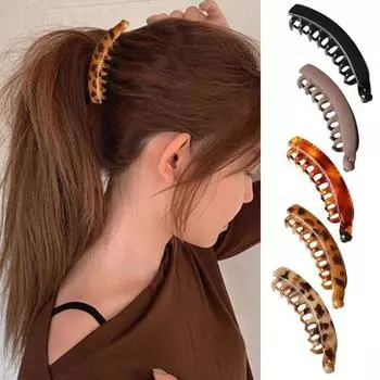 Держатель для хвоста с перекрестными зубами, противоскользящая, легкая, портативная, контрастного цвета, с фиксацией волос, с гладкими краями, завитая заколка для хвоста