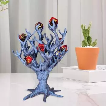 Держатель для игральных костей Goddess Tree, настольный держатель для нескольких игральных костей, органайзер для игровых костей Tree RPG, игровой аксессуар для любителей настольных игр зелёный