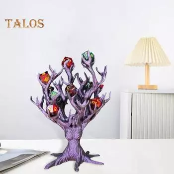 Держатель для игральных костей Goddess Tree, настольный держатель для нескольких игральных костей, органайзер для игровых костей Tree RPG, игровой аксессуар для любителей настольных игр фиолетовый