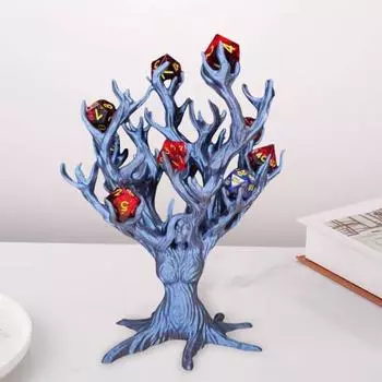 Держатель для игральных костей Yousheng Goddess Tree, настольный держатель для нескольких игральных костей, органайзер для игровых костей Tree RPG, игровой аксессуар для любителей настольных игр зелёный