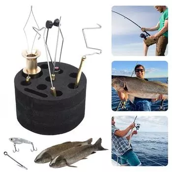 Держатель для инструментов для вязания мушек, мягкая пена EVA, подставка для хранения инструментов для ловли мушек, подставка для инструментов для ловли мушек, аксессуары для самостоятельного вязания мушек