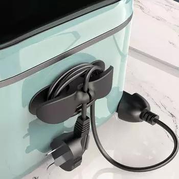 Держатель для кабеля для кухонных приборов, зажим для обмотки шнура, зажим для кабеля зарядного устройства мобильного телефона, самоклеящийся фиксатор для провода