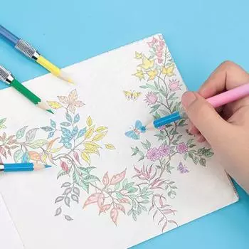 Держатель для карандашей, инструмент для письма, регулируемый, гладкий, удобная ручка, удлинитель для карандашей, держатель для ручек, школьные и офисные принадлежности синий