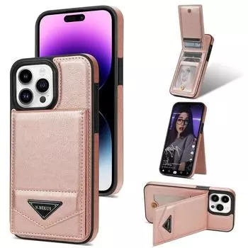 Держатель для карт и чехол-кошелек с фоторамкой с блокировкой RFID для iPhone 16 15 14 13 12 11 Samsung S25 S24 S23 из искусственной кожи с откидной крышкой и регулируемой подставкой Samsung S21 чёрный