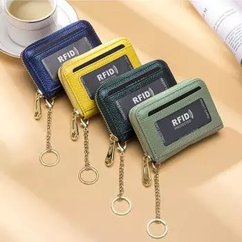 Держатель для карт, съемный брелок для ключей, водонепроницаемый, из искусственной кожи, удостоверение личности, кредитная карта для бизнеса кирпич красный