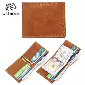 Держатель для карт, сумка для карт, мужской кошелек из коровьей кожи с карманом на молнии, кошельки, держатель для карт с карманом-катушкой, мини-тонкий чёрный