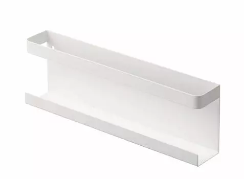 Держатель для карточек «Бог» Yamazaki 5024, 1 уровень [в комплект входят кнопки для гипсокартона и шурупы для дерева] Белый, прибл.