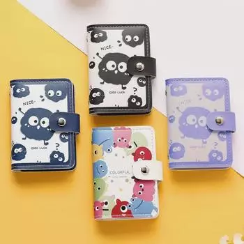 Держатель для карточек Coal Ball Monster : Большой вместительный органайзер для удостоверений личности и лицензий, визитница для мужчин и женщин 2023