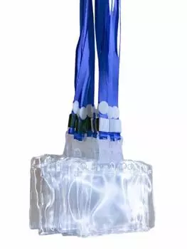 Держатель для карточек на шею с именем, визитной карточкой, коммерческим идентификатором, 100 шт., чехол, ремешок, карта, держатель для карт, использование, чехол, горизонтальный, прозрачный,