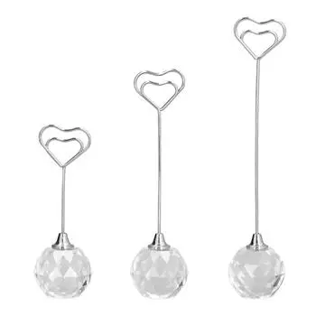 Держатель для карточки места, прочный, устойчивый, широко используемый, яркий цвет, держатель для номера стола для W Heart Shaped 9cm