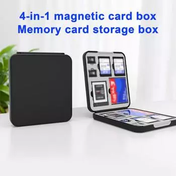 Держатель для карты памяти SD, чехол для карты памяти, прочный, ударопрочный, компактный, чехол для карты памяти Micro SD с 12 слотами белый