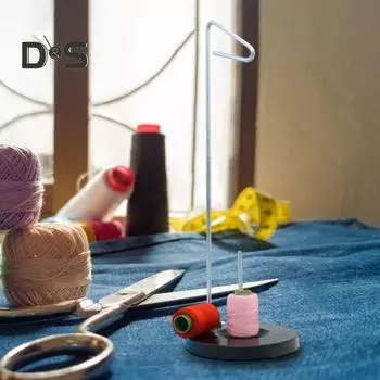 Держатель для катушки с одной нитью, стойка для ниток для швейной машины, прочная универсальная коническая катушка, металлическая стойка с устойчивым основанием metal