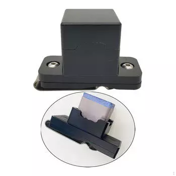 Держатель для кия для пула, держатель для мела, бильярдная коробка, прочный алюминиевый мини-портативный многоцелевой инструмент для снукера чёрный