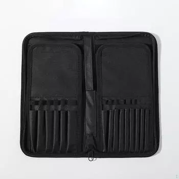 Держатель для кистей для макияжа, 15 слотов, портативные компактные складные кисти для карандашей для бровей