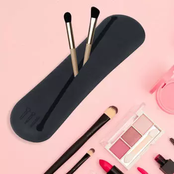 Держатель для кистей для макияжа, держатели для косметики, водонепроницаемый, чехол для дорожных кистей, сумка для хранения чашек, портативный чёрный