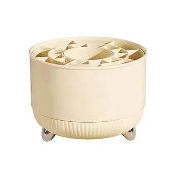 Держатель для кистей для макияжа, органайзер, вращающийся на 360 градусов, большая вместимость, коробка для хранения кистей для макияжа для дома, 21 сетка