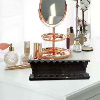 Держатель для кистей для макияжа Подставка для хранения косметических кистей Сушка Акриловые ручки Ножи Вилки