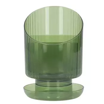 Держатель для кистей для макияжа, вращающийся пластиковый органайзер для косметики и кистей для макияжа большой емкости