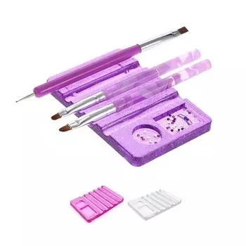 Держатель для кистей для рисования ногтей Подставка для кистей для рисования Подставка для ручек для рисования Подставка для кисточек с УФ-гелем Маникюрные инструменты чистый