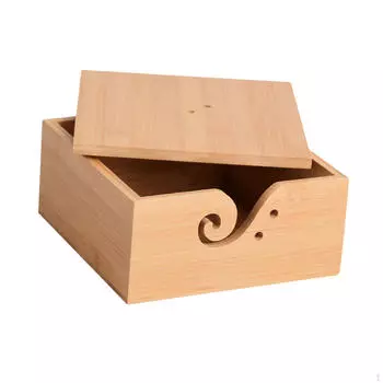 Держатель для клубков пряжи, коробка-контейнер, декоративный винтажный стиль с отверстиями, диспенсер для хранения without Lid