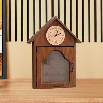 Держатель для ключей для настенного стеллажа для хранения вещей, легко устанавливается, универсальный органайзер для вешалок для украшений Rectangular Shelf