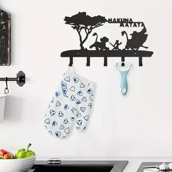 Держатель для ключей настенный крючки для ключей для настенного декоративного украшения с 5 крючками черный металлический органайзер для ключей стойка вешалка домашний декор