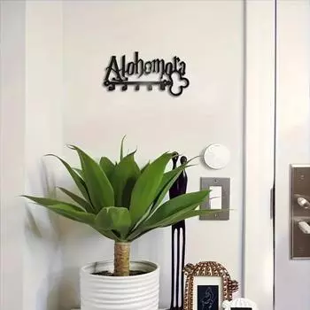 Держатель для ключей настенный - металлический, железный, настенный, с креплением на клей, органайзер для шляп, универсальная вешалка для ключей и полотенец бронзовый