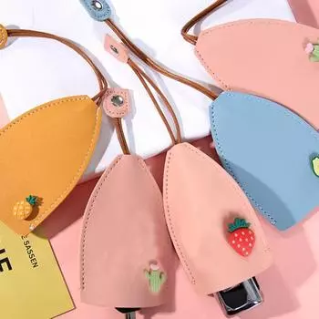 Держатель для ключей Pull Type Unisex Decoration Искусственная кожа Модный милый ключница Key Wallet Товары для дома A