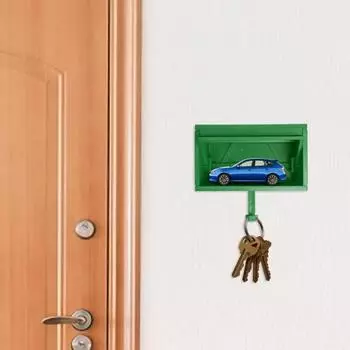 Держатель для ключей в гараже с открывающейся дверью, настенный органайзер для ключей, декоративная вешалка для ключей для входа в дом, для автолюбителей plastic