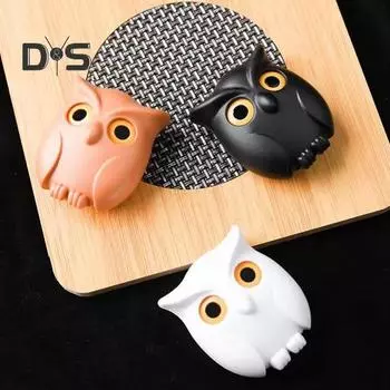 Держатель для ключей в виде совы, магнитные крючки для ключей Wink, грузоподъемность 5,5 фунтов, простая установка, мини-держатель для ключей в виде совы, настенное украшение белый