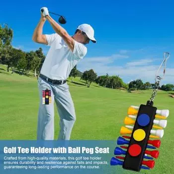Держатель для клюшек для гольфа, переносной держатель для хранения клюшек для гольфа с 12 отверстиями, крепление для сумки для гольфа, держатель для клюшек для гольфа для тележек для ударов