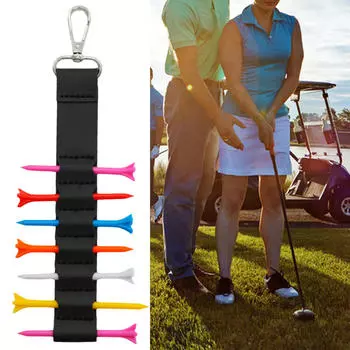 Держатель для клюшек для гольфа, сумка-дисплей, водонепроницаемый, портативный, с набором из 7 клюшек для гольфа зелёный