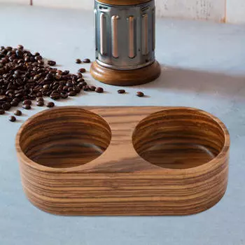 Держатель для кофе, подставка для коврика, профессиональный органайзер, деревянная станция для трамбовки эспрессо для магазина