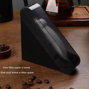 Держатель для кофе, пылезащитный чехол, диспенсер для салфеток, стойка для бумаги для офиса, дома чёрный