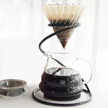 Держатель для кофейного фильтра, подставка из нержавеющей стали, гладкая, легко чистящаяся, держатель для капельницы для кофе, чаша для фильтра в форме змеи, кружка, кувшин для кофе своими руками красный/бронзовый