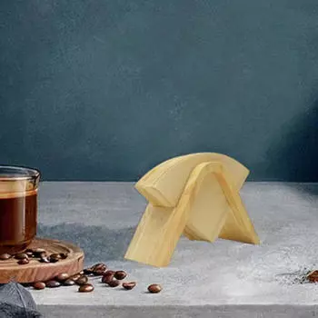 Держатель для кофейной бумаги, стойка для хранения, деревянная, многоразовая, V-образная, подставка для кофе, столешница