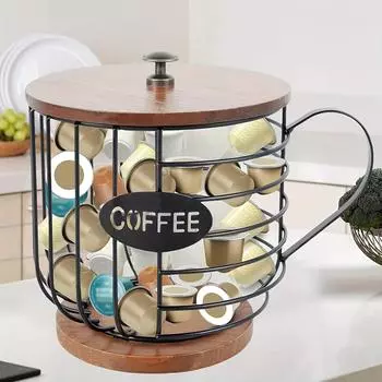 Держатель для кофейных чашек K, органайзер для хранения капсул K, держатель для чашек Keurig для столешниц, держатели для чашек K на 35 K чашек – корзина для хранения