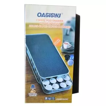 Держатель для кофейных капсул для хранения капсул Dolce Gusto/Nespresso, основание для кофемашины чёрный