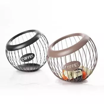 Держатель для кофейных капсул Корзина для хранения кофейных капсул Корзина для хранения сухофруктов на столешнице Кофейник для капсул эспрессо Кофейные аксессуары