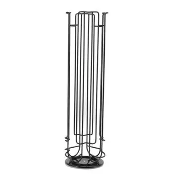 Держатель для кофейных капсул на 32 капсулы для кофемашины Dolce Gusto с вращающейся на 360 градусов каруселью для хранения кофейных капсул чёрный