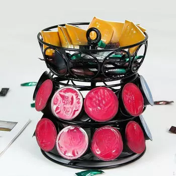 Держатель для кофейных капсул, органайзер для капсул, большая вместимость, стойка для хранения