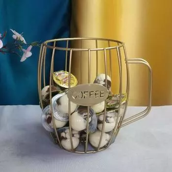 Держатель для кофейных капсул, устойчивое основание, экономит место, многоразовый, полезный столик, органайзер для кофейных капсул, лоток для хранения, кухонные принадлежности чёрный