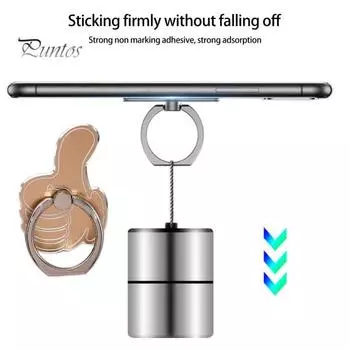 Держатель для кольца для телефона Не оставляет следов Многоразовый Поддержка вращения на 360 градусов Мобильный телефон Регулируемый Противоскользящий Простая установка Портативный в форме большого пальца Настольный компьютер серебряный